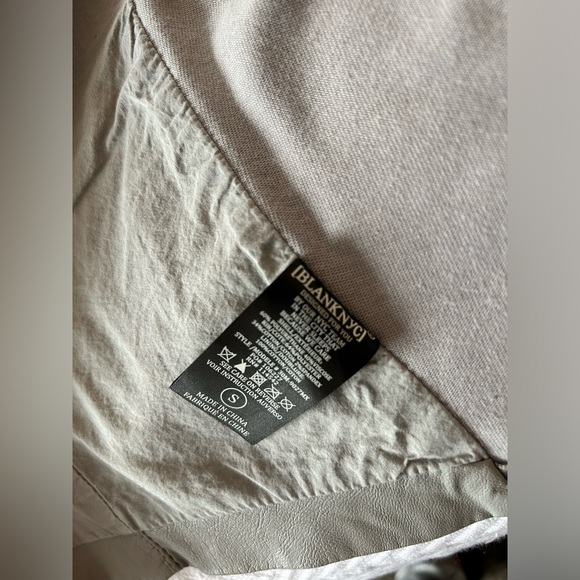 Blank NYC grey asymmetrical zip up jacket - Picture 2 of 7